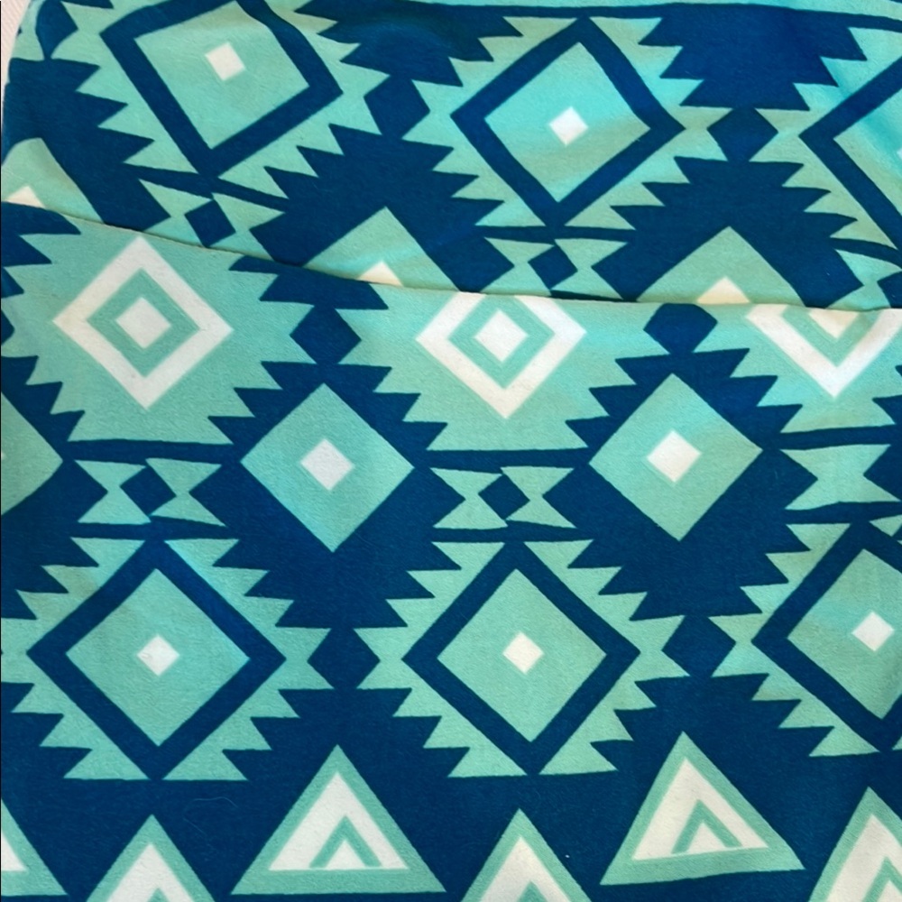 Variety of Blue Vibrant Patterned Women’s TC LuLaRoe Leggings - Picture 2 of 7